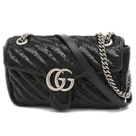 gg marmont small sequin shoulder bag